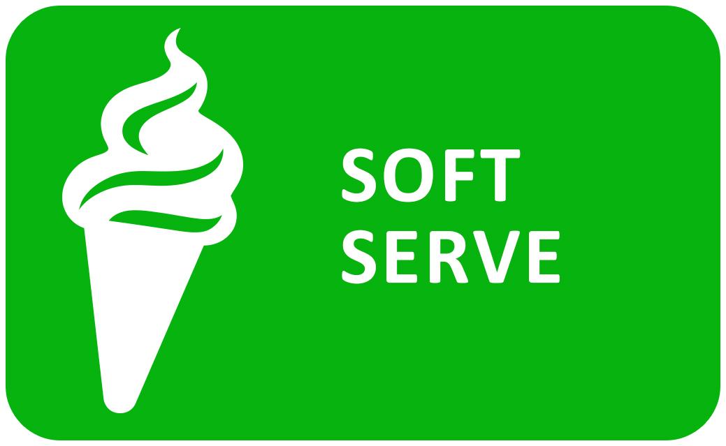 Soft serve ice cream & Frozen Yoghurt