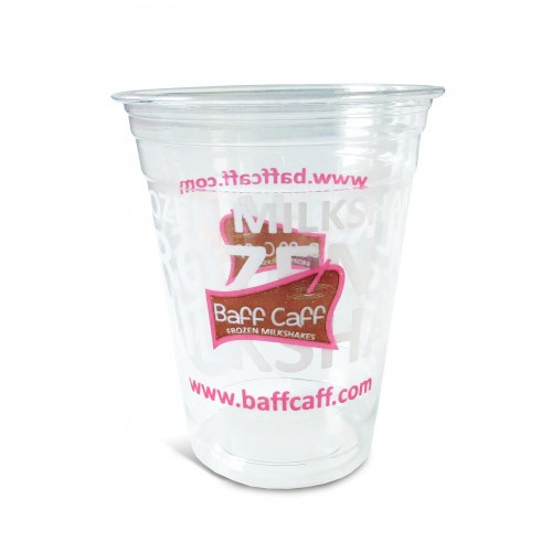 Clear Cups 300 ml, mit Baff-Caff-Logo, 50 Stück/Schlauch, 20 Schläuche/Karton