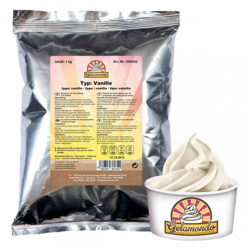 Gelamondo Soft Ice Cream Powder Vanilla