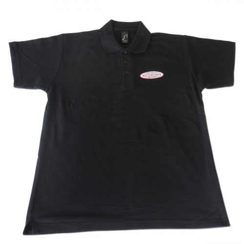 Herren Polo-Shirt, schwarz, Größe. XXL