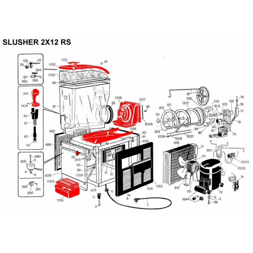 Kühlzylinder SPM, Slusher 2x12