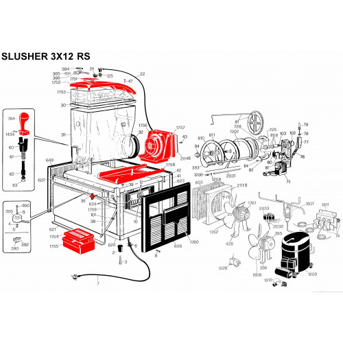 Kühlzylinder SPM, Slusher 3x12