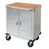 Trolley for slush machines with wooden top; perfectly suited for slush ice machines (kit to be assembled)