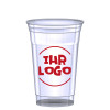 RPET Cups 300 ml, with individual customer logo, 50 pieces per stack, 16 bags per box
