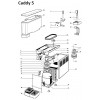 Drip tray grating UGOLINI/BRAS, grey - Arctice Compact 5-8 - Caddy 5